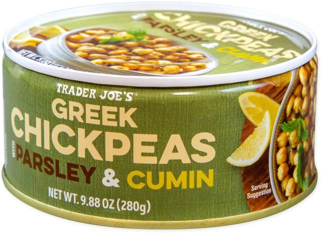 Trader Joe's Greek Chickpeas with Cumin and Parsley