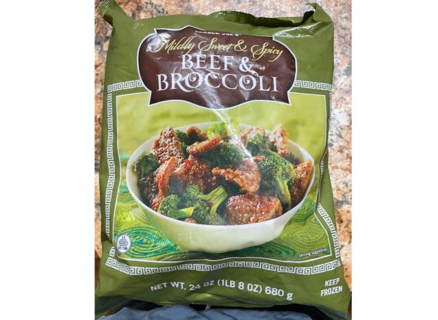trader joe's mildly sweet spicy beef broccoli