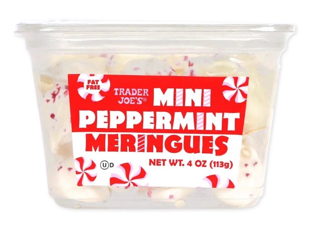 trader joe's mini peppermint meringues
