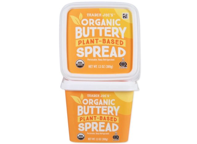 trader joe's organic buttery plant based spread