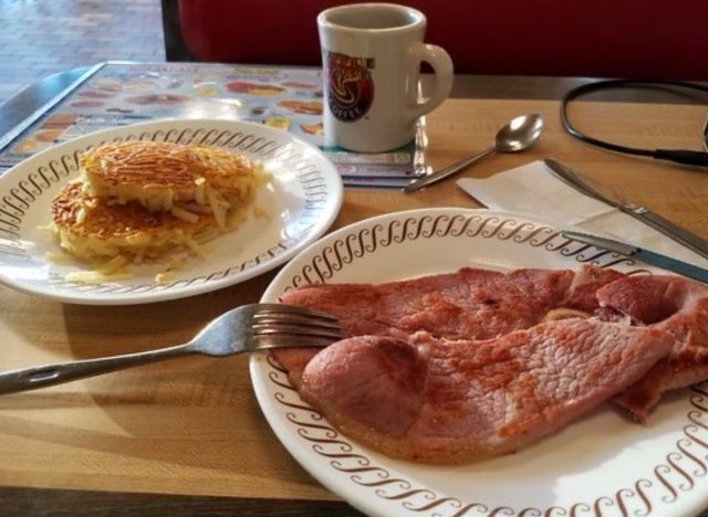 waffle house ham dinner