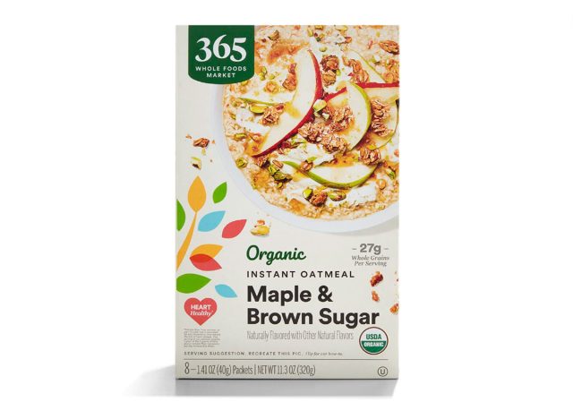 365 Everyday Value Organic Instant Oatmeal - Brown Sugar & Maple 