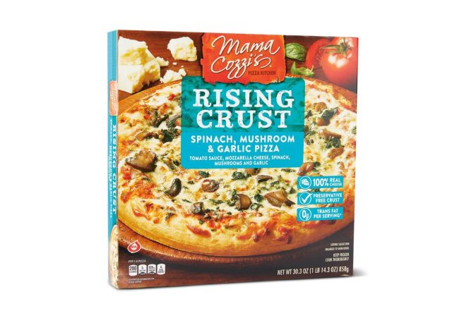 Aldi Mama Cozzi's Pizza Kitchen Spinach, Mushroom & Garlic Pizza