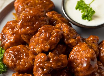 Boneless Chicken Wings with Blue Cheese