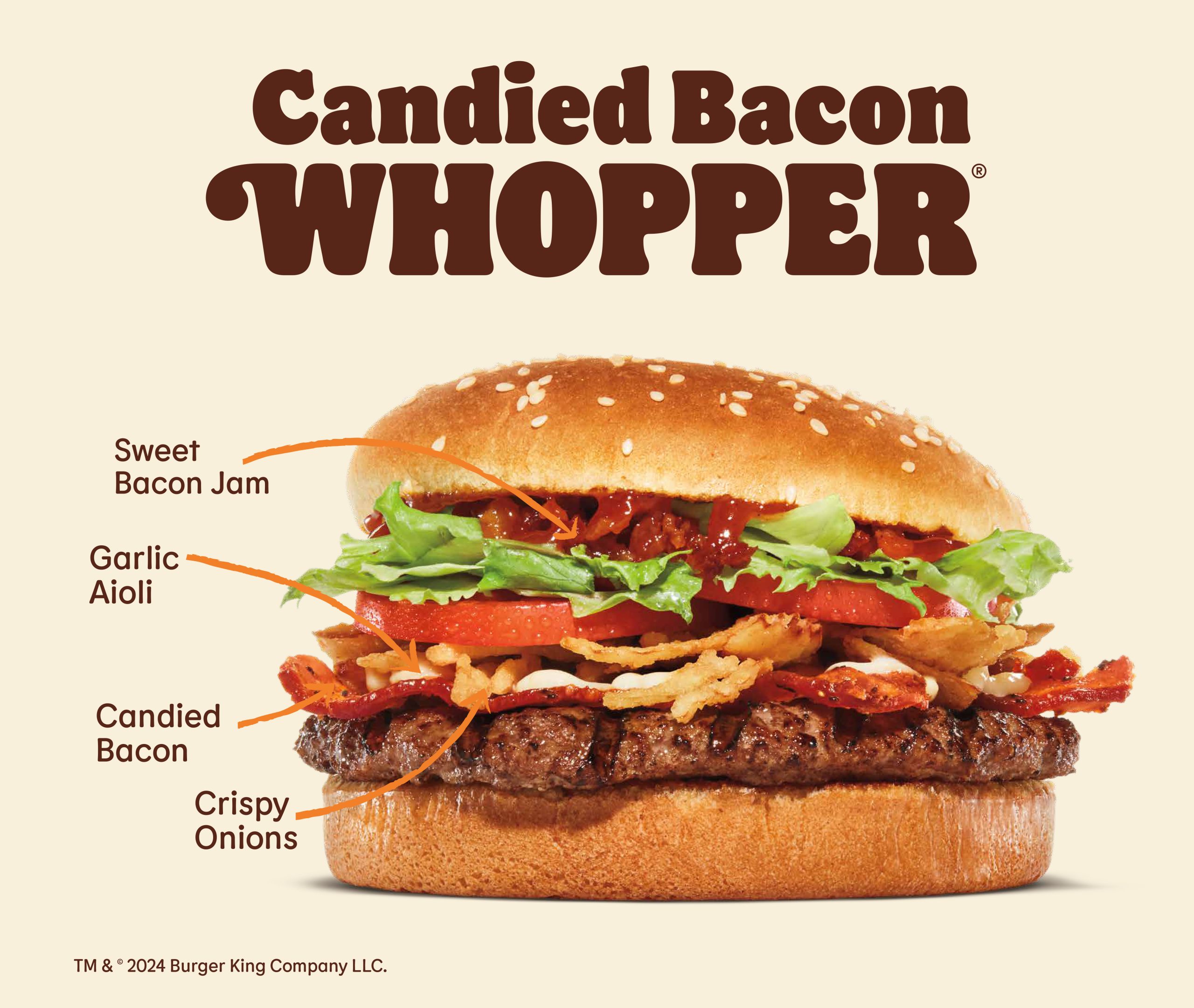 Burger King Adds New Candied Bacon Whopper & Fish Sandwich