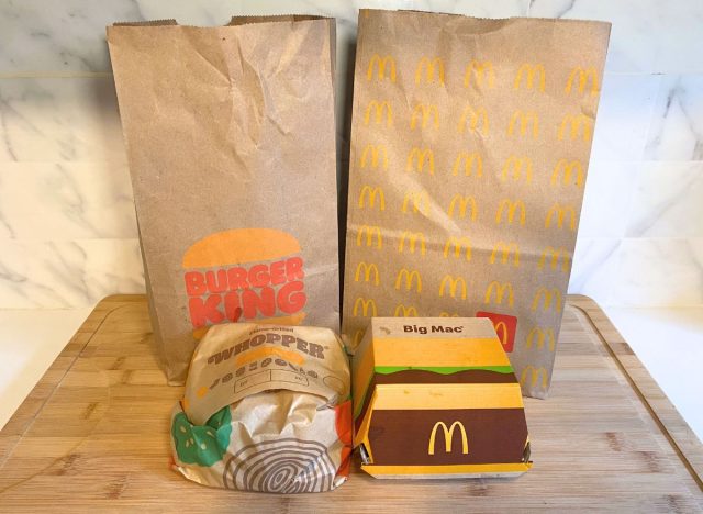 Burger King & McDonald's bags