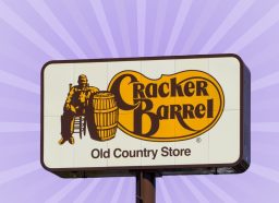Cracker barrel sign