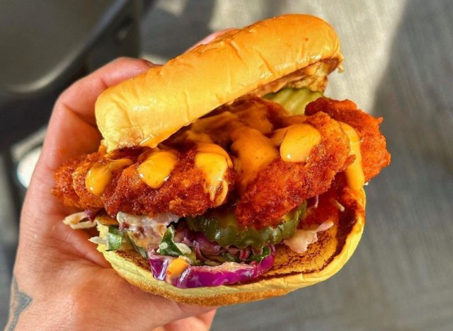 Dave's Hot Chicken Cauliflower Slider