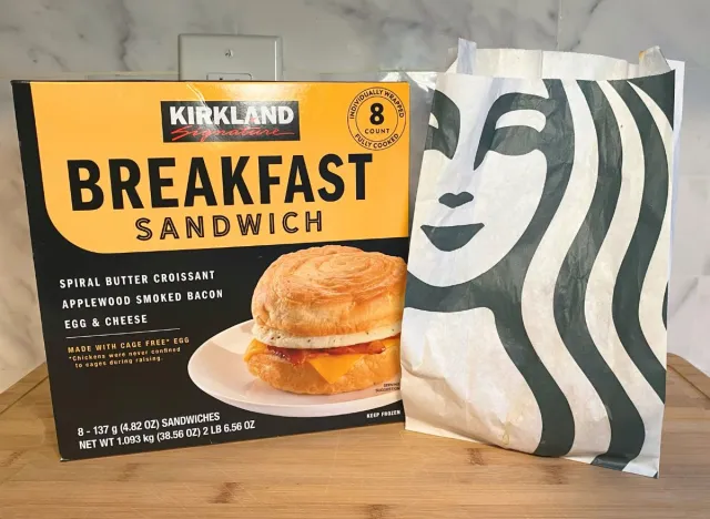 Kirkland Signature & Starbucks packaging