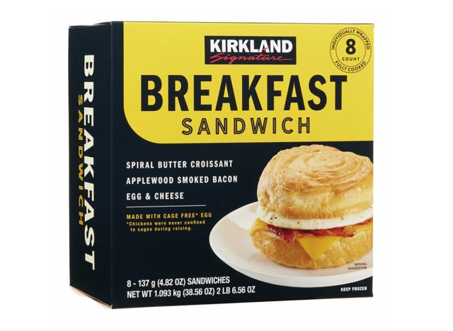 Kirkland Signature breakfast sandwich