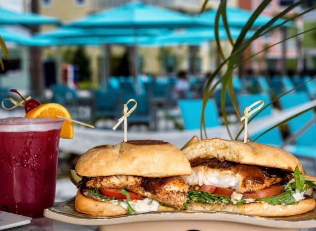 Tropical fish sandwich at Margaritaville Resort Orlando