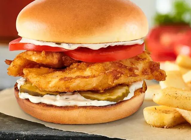 Red Robin crispy fish sandwich