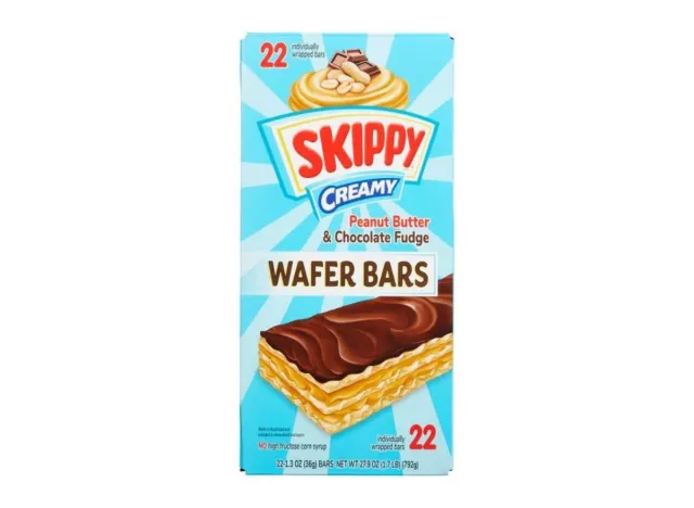 Skippy Peanut Butter and Chocolate Fudge Wafer Bars