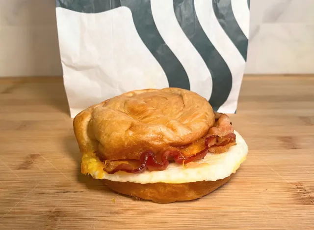 Starbucks Double-Smoked Bacon, Cheddar & Egg Sandwich