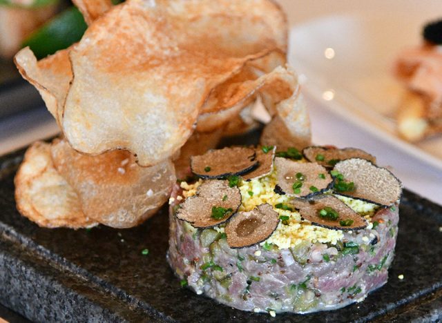 Steak tartare at Del Frisco's Double Eagle Steakhouse