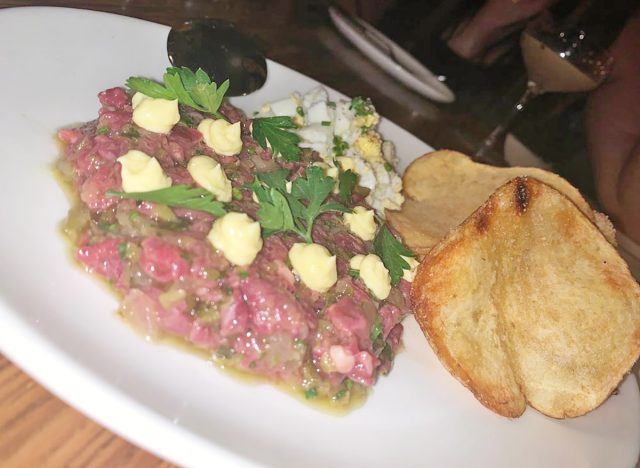 Steak tartare at Rare Society