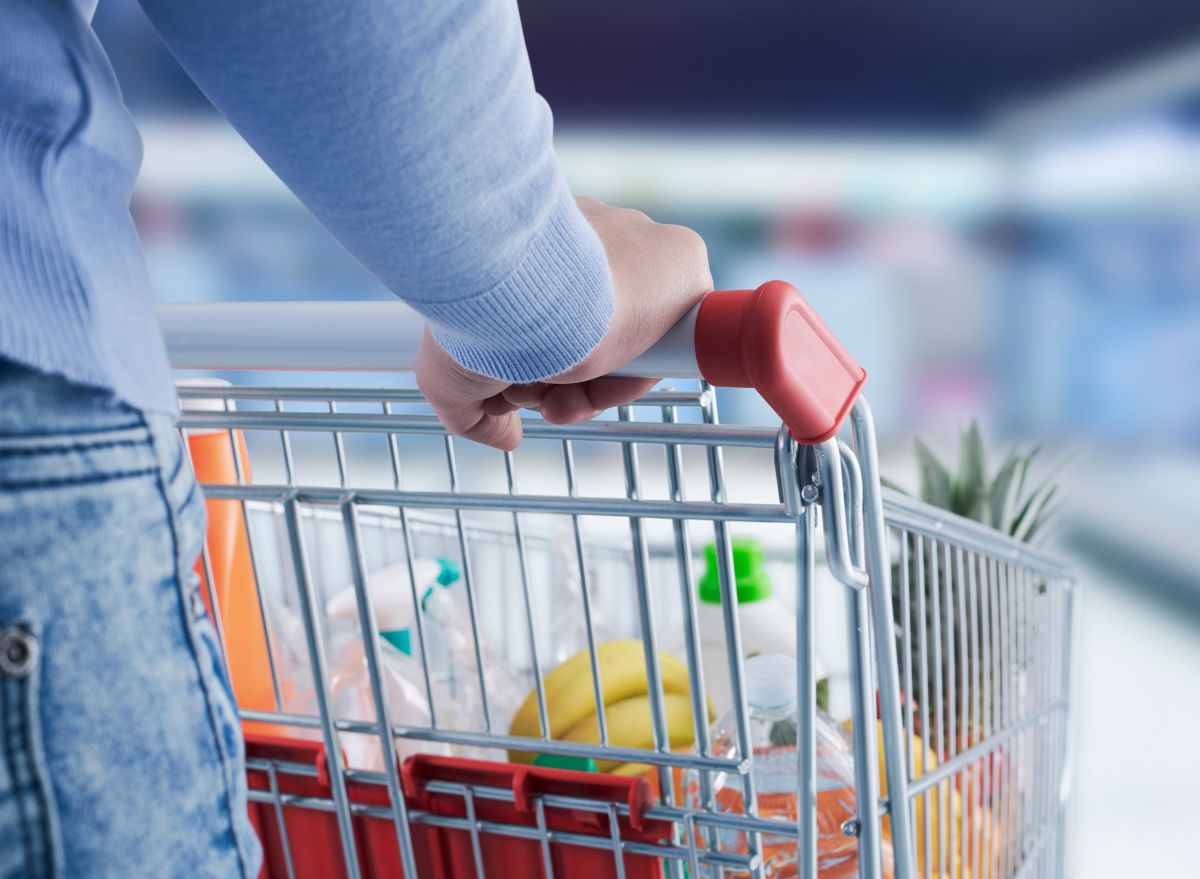 Woman grocery shopping