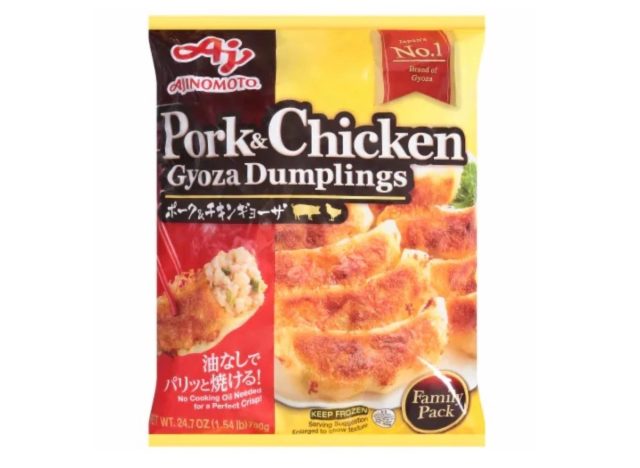 ajinomoto pork and chicken dumplings