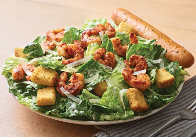 Applebee's Blackened Shrimp Caesar Salad