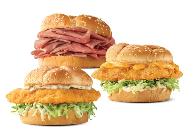 arby's $6 mix 'n match deal sandwiches