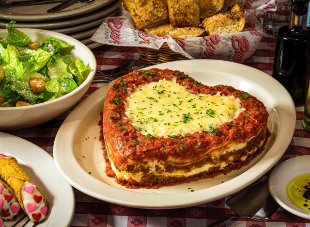 buca di beppo heart shaped lasagna