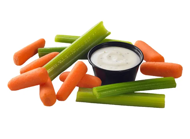 Buffalo Wild Wings Carrots and Celery with Ranch Dressing