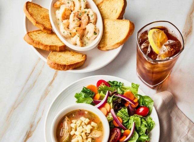 carrabba's lunch trio shrimp scampi