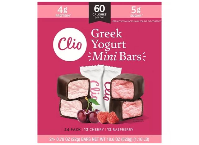clio greek yogurt mini bars