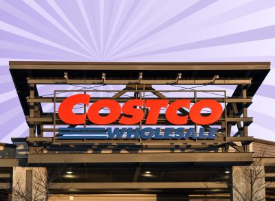 Costco sign, concept of Costco desserts for weight loss