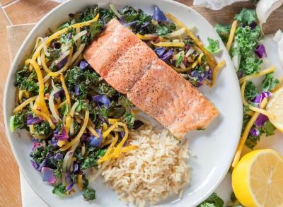 dietitian meals, sheet pan salmon