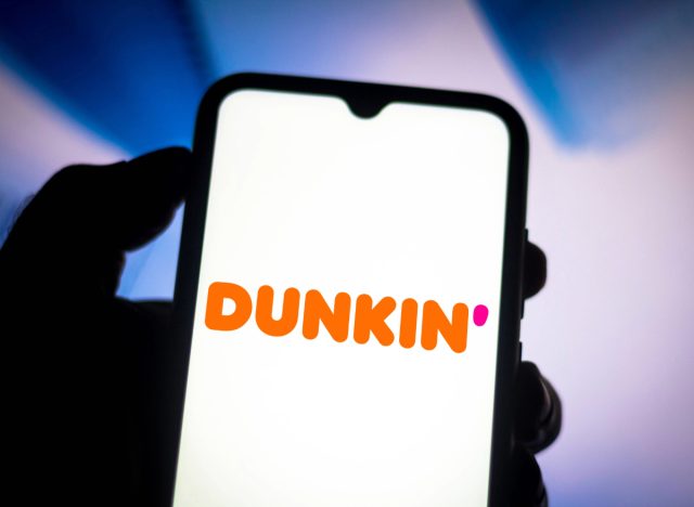 Dunkin' on phone screen