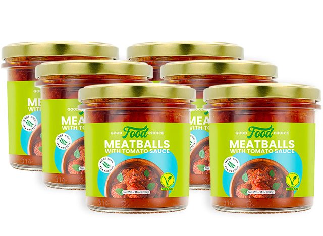 Good Food Choice Plant-Based Meatballs with Tomato Sauce