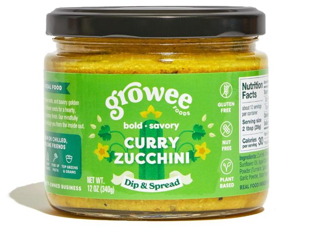 Growee Foods Curry Zucchini Dip & Spread