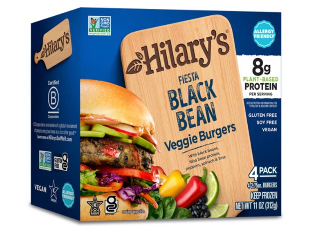 Hilary's Fiesta Black Bean Veggie Burgers