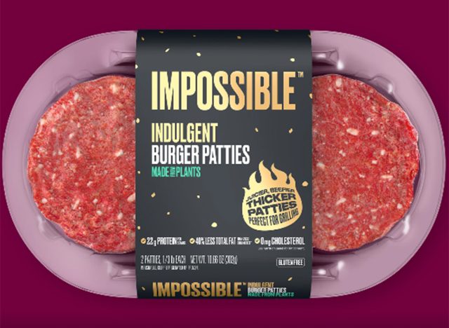 Impossible Indulgent Burger Patties