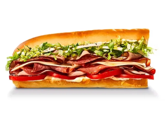 Jimmy John's Italian Night Club #9: Salami, capollo, ham, provolone, onion, lettuce, tomato, mayonnaise, oil, vinegar