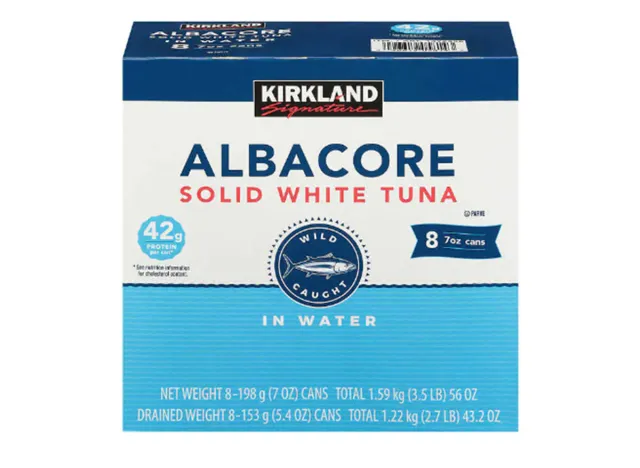 Kirkland Signature Albacore Solid White Tuna in Water