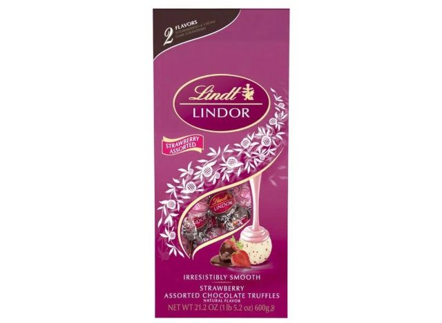 lindt assorted strawberry chocolate truffles