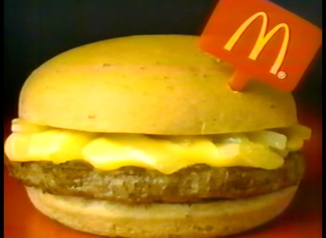 McDonald's cheddar melt