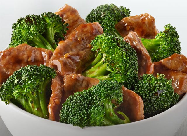 Panda Express Broccoli and Beef with Brown Rice