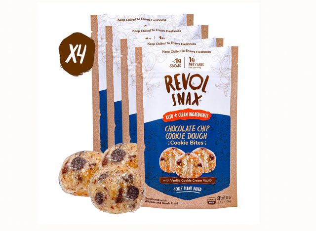 Revol Snax Chocoalte Chip Cookie Dough Protein Balls