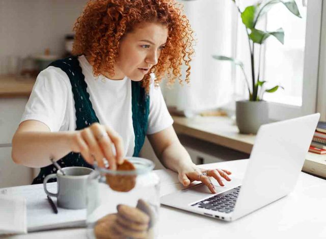woman working