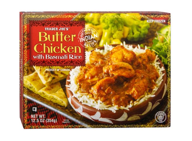 trader joe's butter chicken with basmati rice