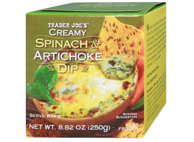 trader joe's creamy spinach & artichoke dip