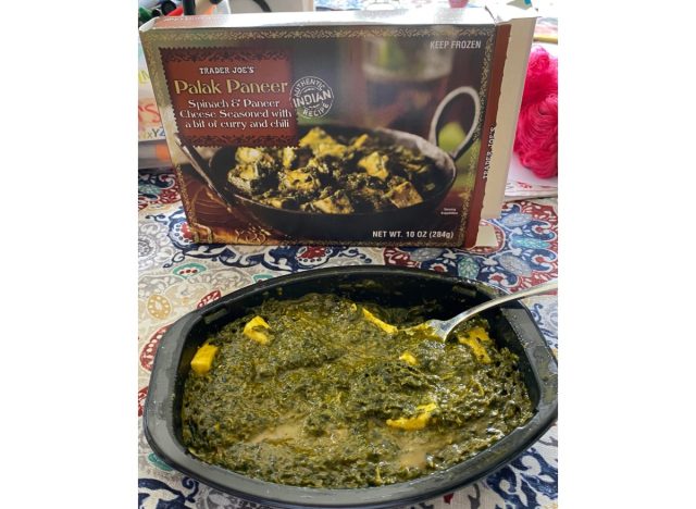 trader joe's palak paneer