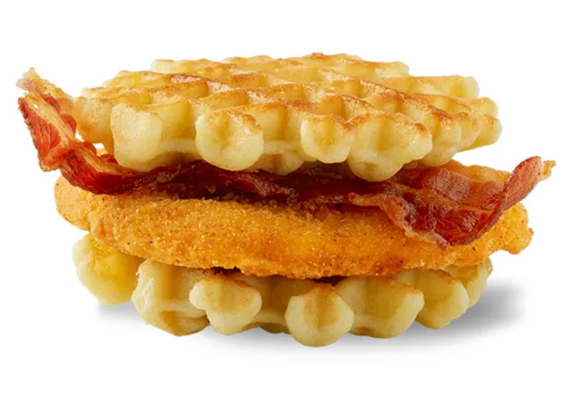 White Castle Crispy Chicken and Waffles Slider