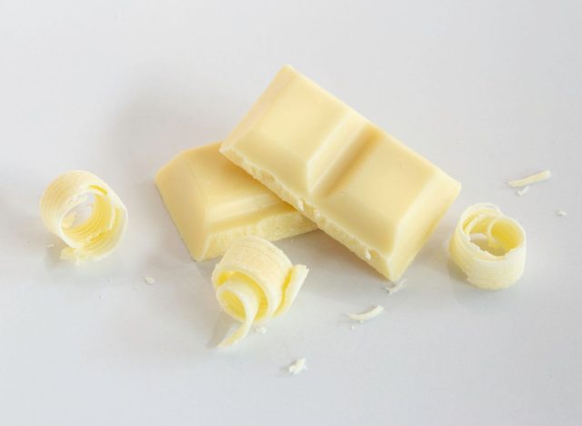 pieces of white chocolate