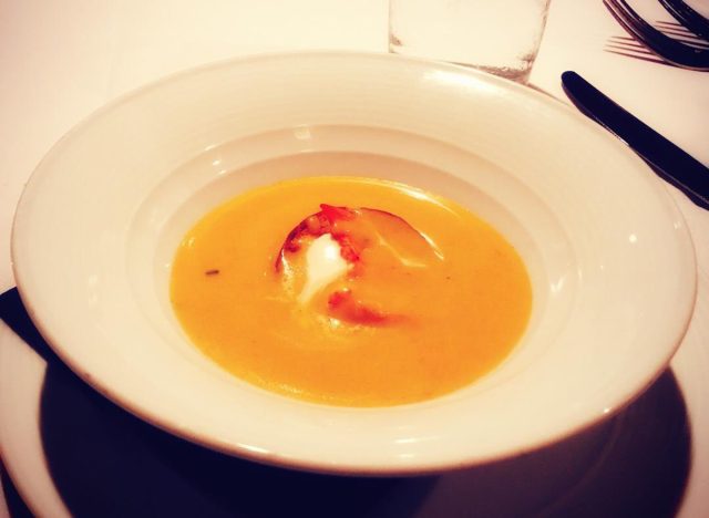 Lobster bisque at Eddie V's