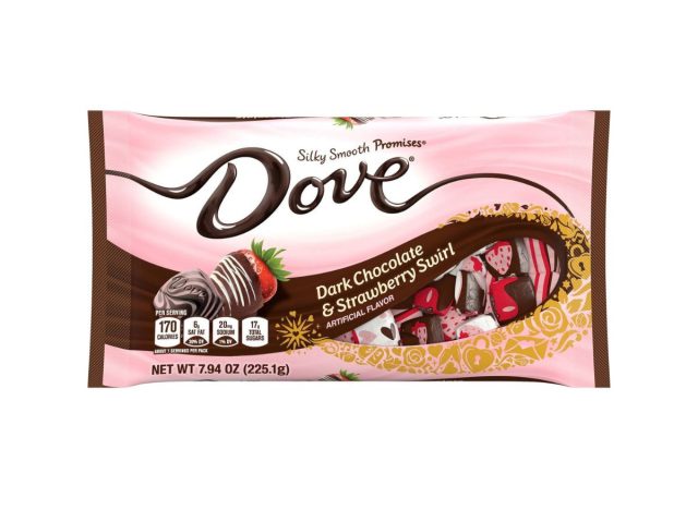 Dove Dark Chocolate Strawberry Swirl