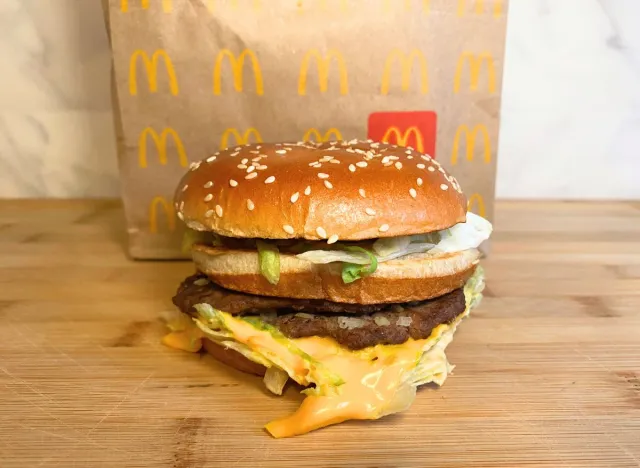 McDonald's Double Big Mac close up